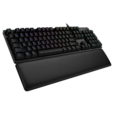 Teclado Logitech G513 Carbon and Silver LIGHTSYNC RGB con reposamuñecas