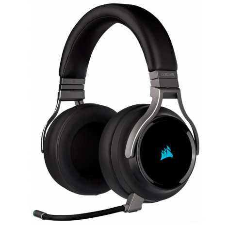 Auriculares Corsair Virtuoso Wireless Carbon, micrófono, Receptor USB, RGB
