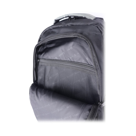 Mochila Teros TE-IDS18550, Poliéster, notebook hasta 15.6", Negro / Gris.