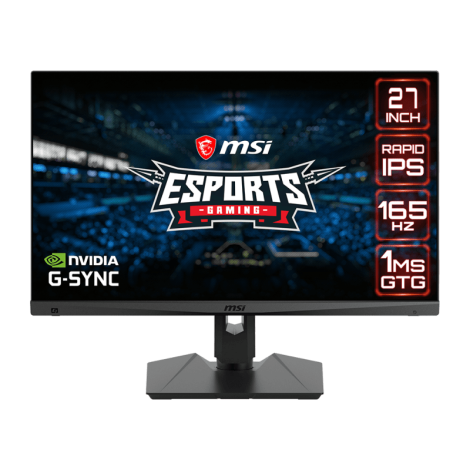 Monitor MSI Optix MAG274QRF 27"/ IPS PANEL/ 2560 x 1440 WQHD/ 165 Hz/ Compatible NVIDIA® G-SYNC®