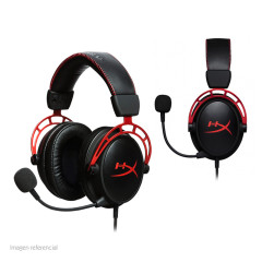 Auriculares Gaming Kingston HyperX Cloud Alpha, micrófono desmontable, 3.5mm, Negro/Rojo.