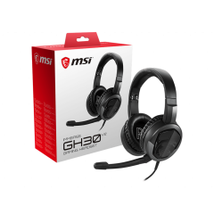 Auriculares Gaming MSI Inmerse GH30 V2, estéreo, micrófono, 3.5 mm, Negro / Rojo