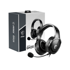 Auriculares MSI IMMERSE GH20, con micrófono ajustable, conector 3.5mm
