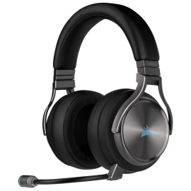 Auriculares Corsair Virtuoso Wireless SE GUNMETAL, micrófono, Receptor USB, RGB
