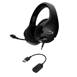 Auriculares HyperX Cloud Stinger Core 7.1, micrófono, conector 3.5mm, USB, Black