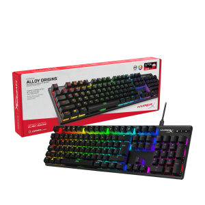 Teclado Gamer HyperX Alloy Origins, mecánico, USB, teclas iluminadas.