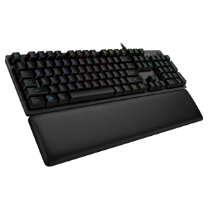Teclado Logitech G513 Carbon and Silver LIGHTSYNC RGB con reposamuñecas
