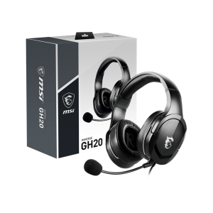 Auriculares MSI IMMERSE GH20, con micrófono ajustable, conector 3.5mm